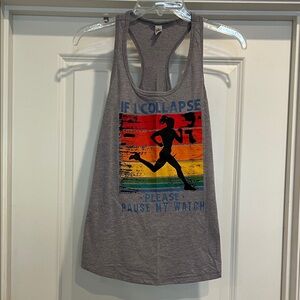 If I Collapse, Please Pause My Watch Women Runner’s Racerback Tank Top